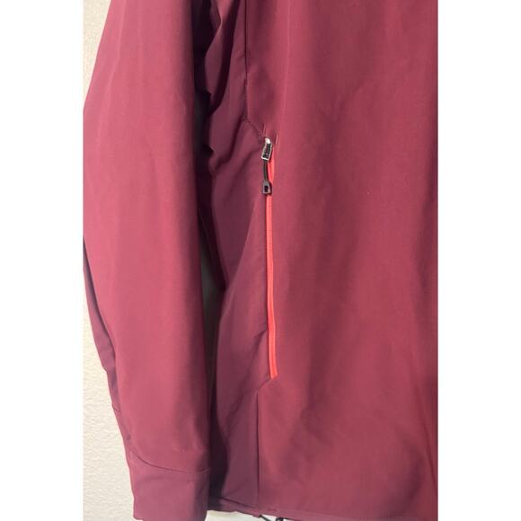 Patagonia Polartec Womens Large Jacket Red Light Coat Hardshell Outdoor Zip Up - Picture 6 of 13